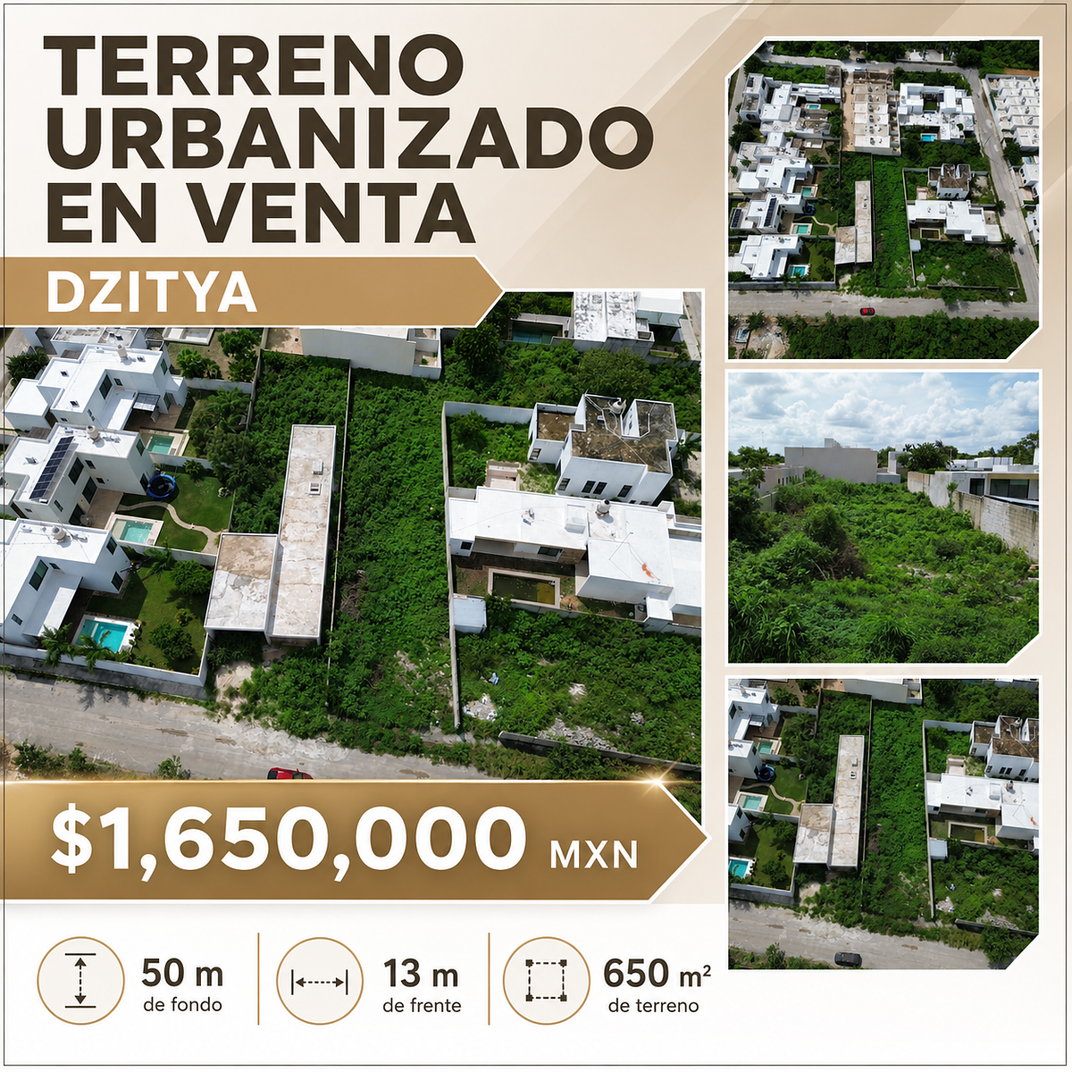 Terreno urbanizado à venda em Dzitya, foto 1 de 10