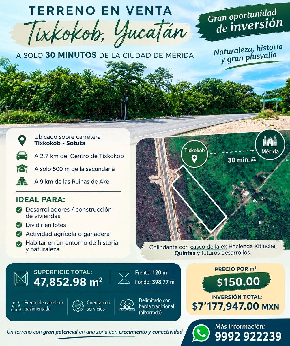 Lote em Tixkokob, Tixkokob, foto 18 de 18