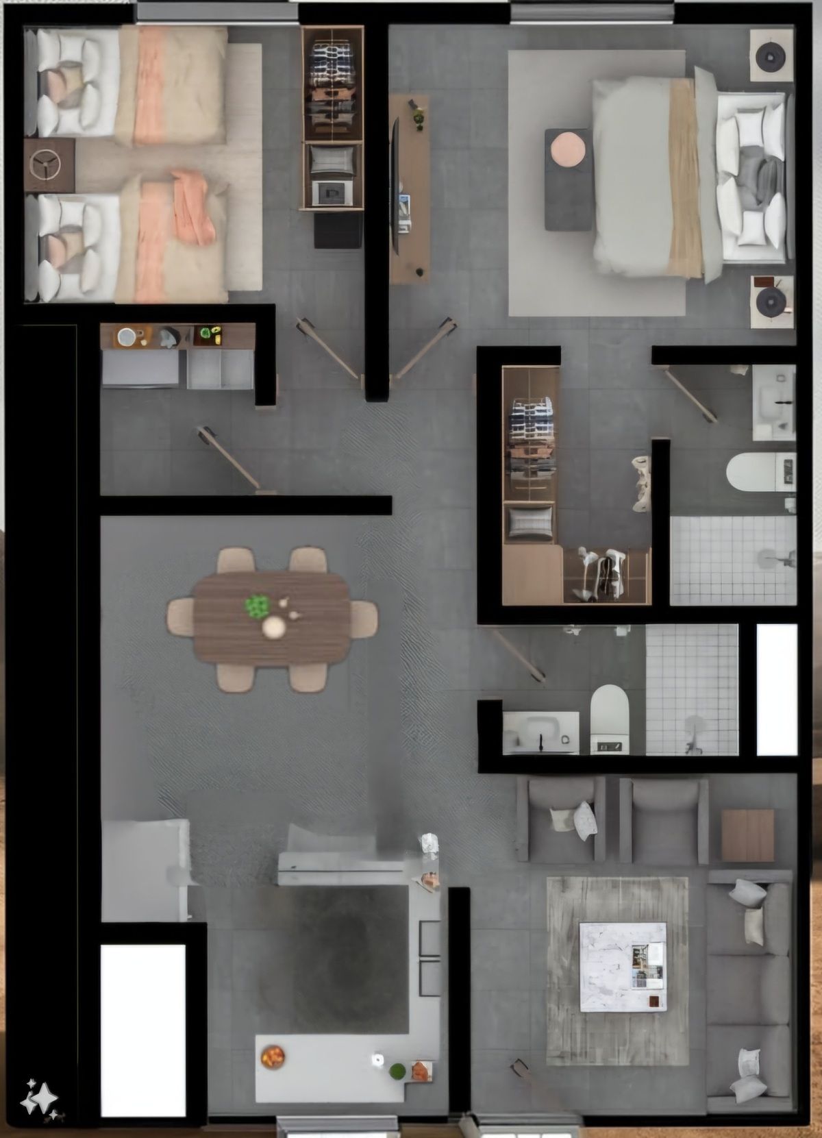 4 de 16: Plano arquitectónico aproximado