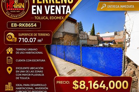 La Merced  (Alameda) Toluca Edomex Terreno En Venta