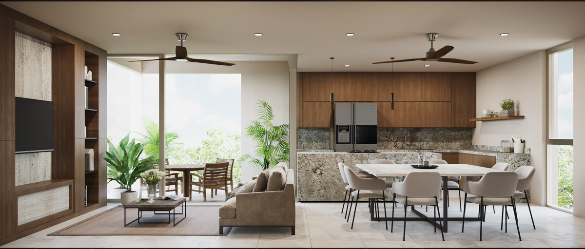 2 de 16: Sala / Comedor / Cocina