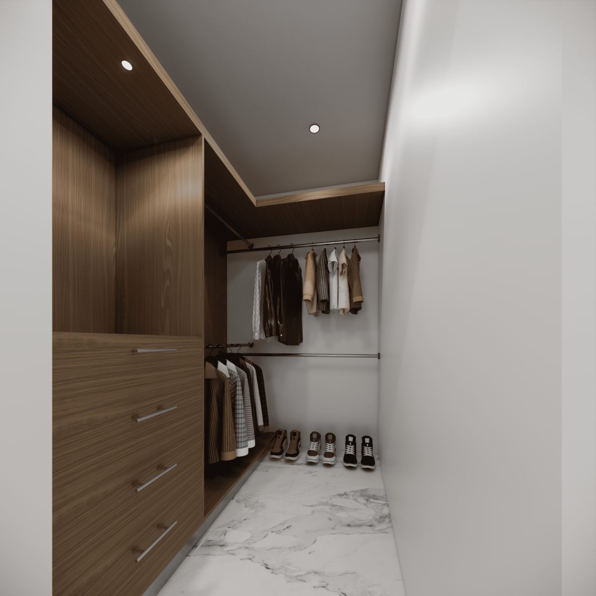 8 de 18: Vestidor Render