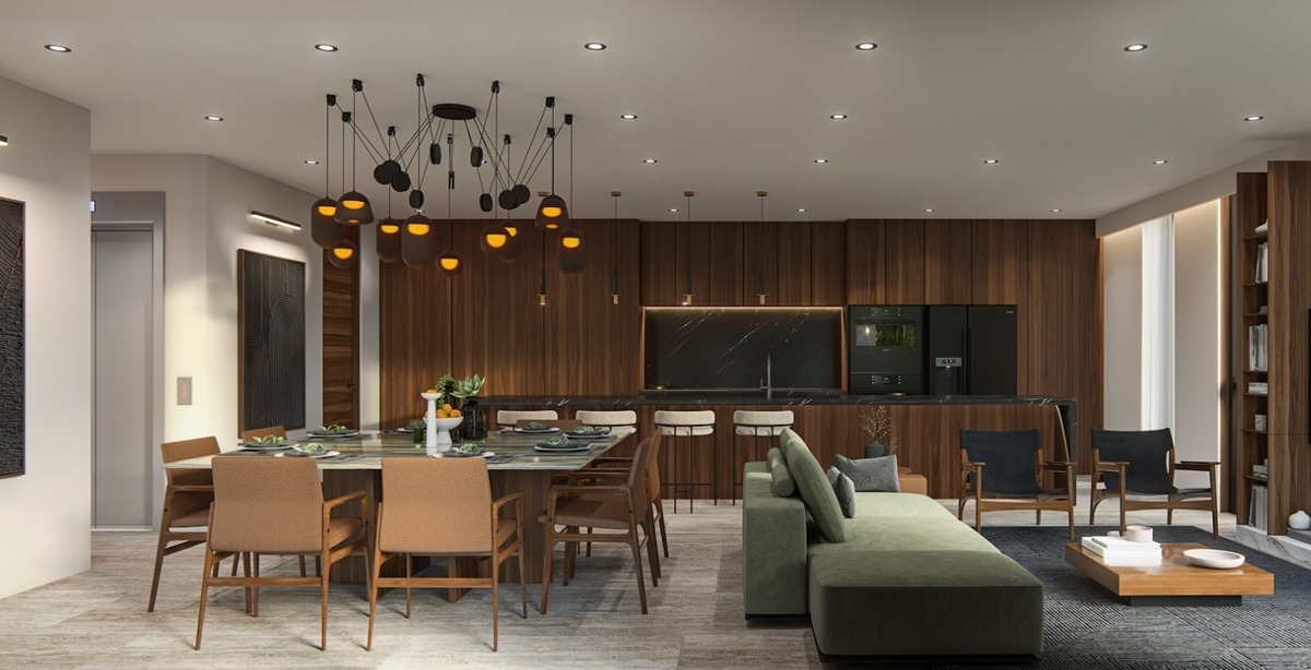 2 de 6: Sala, Comedor y Cocina