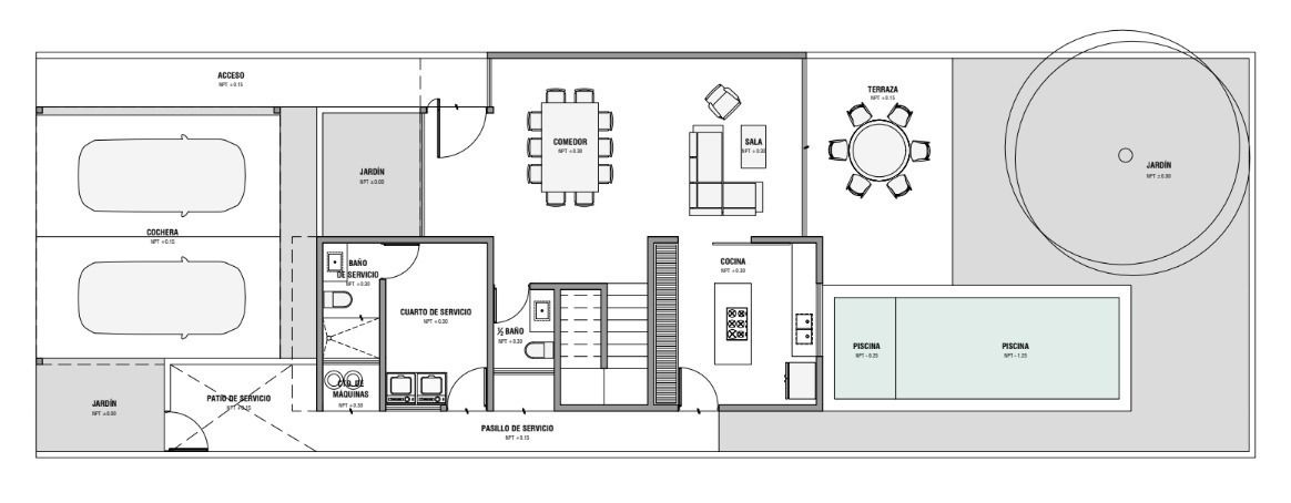 13 de 18: Plano Arquitectonico Planta Baja
