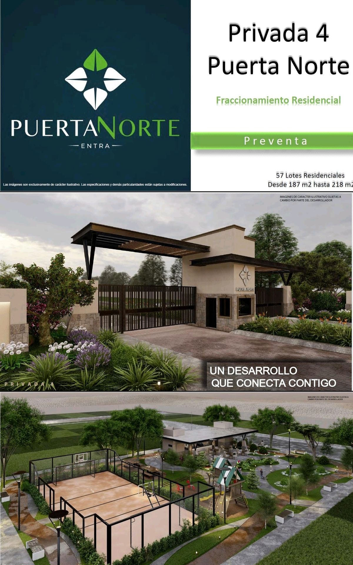 Terreno en Privada 4 de Puerta Norte 208.00 m2