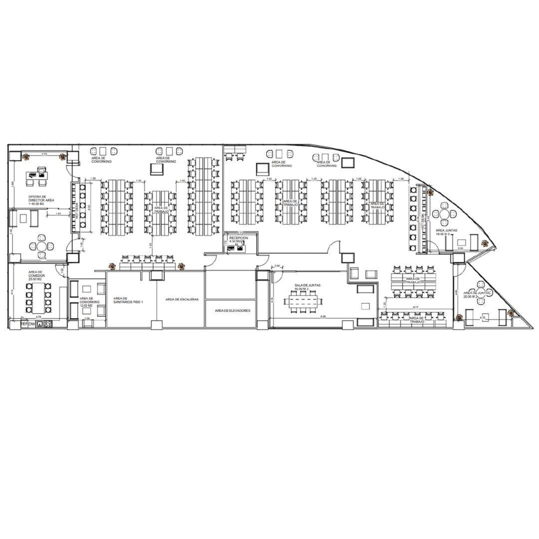 Distribución estimada espacios
