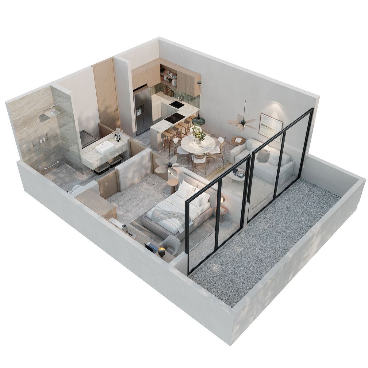 10 of 15: Modelo 1 habitación