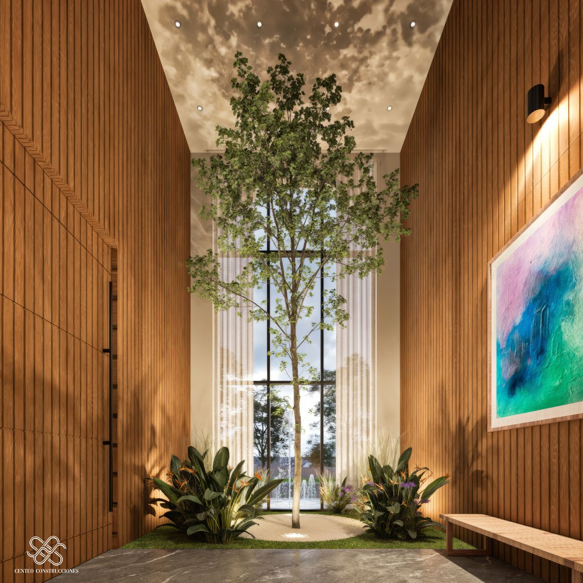 4 de 28: Jardín Interior en Vestíbulo de Acceso