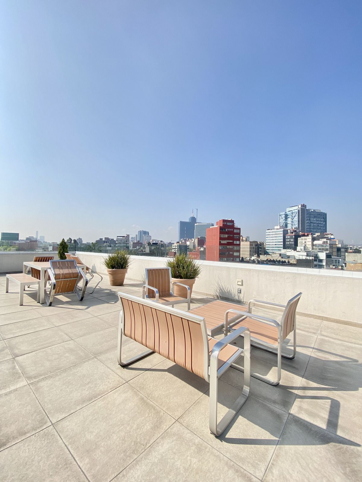 Equipamiento en Roof garden