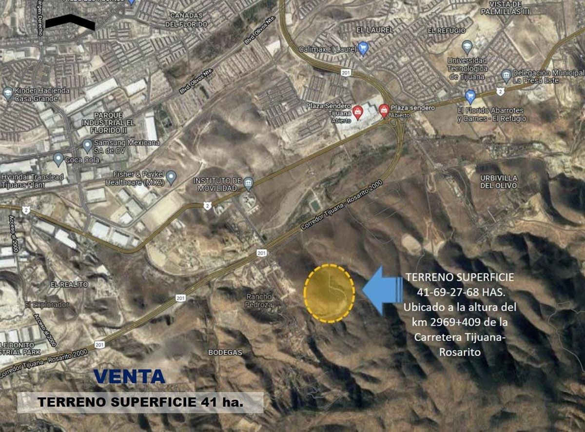 Se Venta de Terreno en Rancho el Refugio, Tijuana, BC
