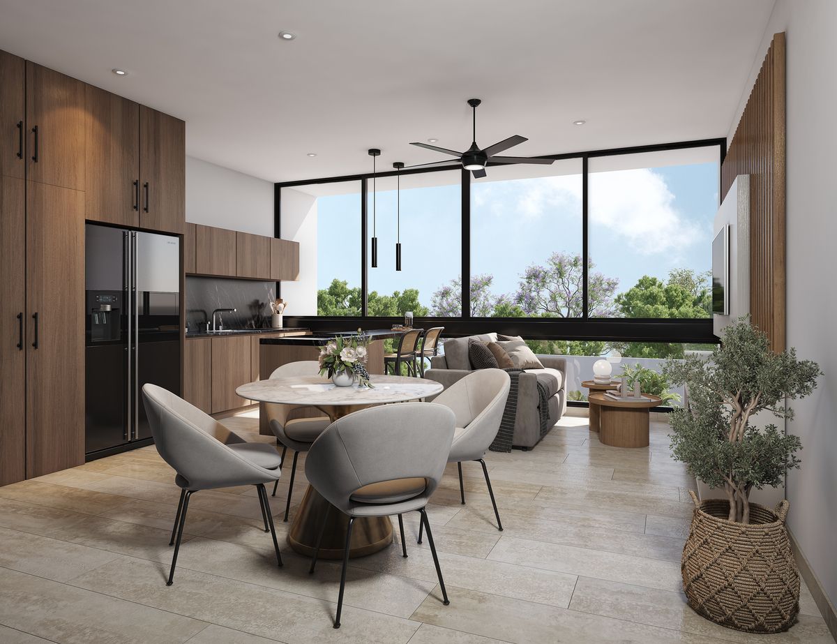 1 de 11: Sala, Comedor y Cocina