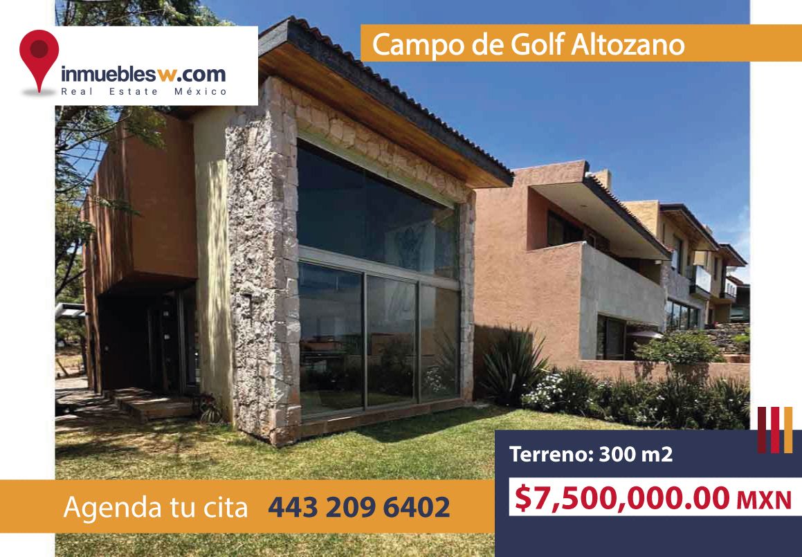 HOUSE FOR SALE IN CLUB AND INSIDE THE GOLF COURSE ALTOZANO, MORELIA, photo 1 of 19
