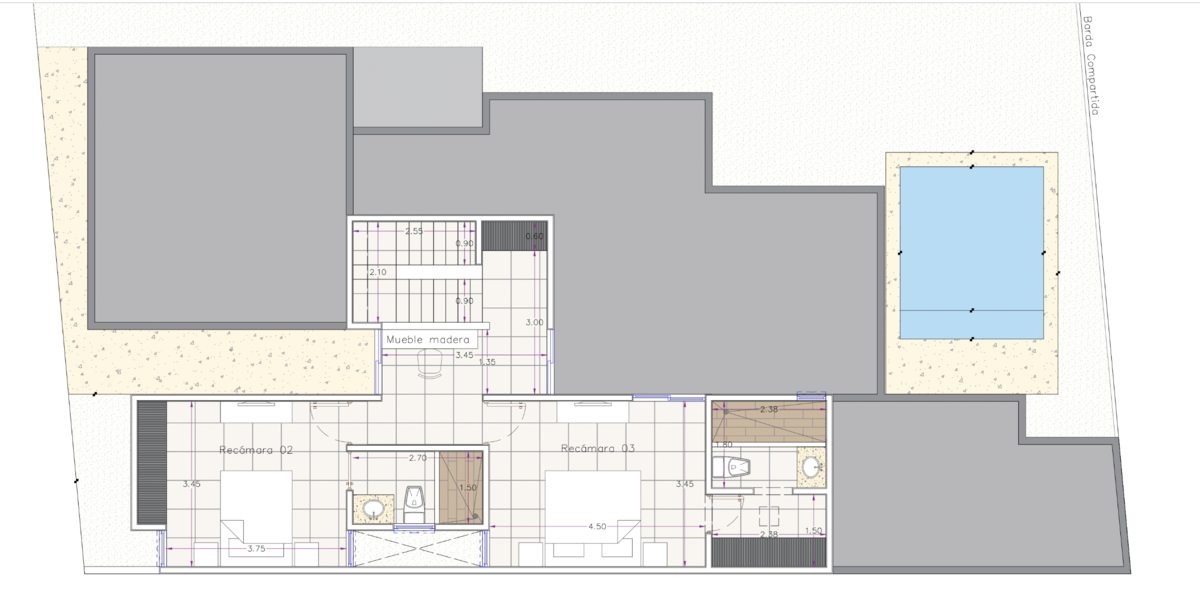 24 de 25: PLANO CON 2 RECÁMARAS EXTRAS EN PLANTA ALTA