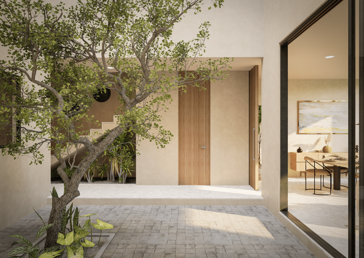 2 de 12: Con patio interior