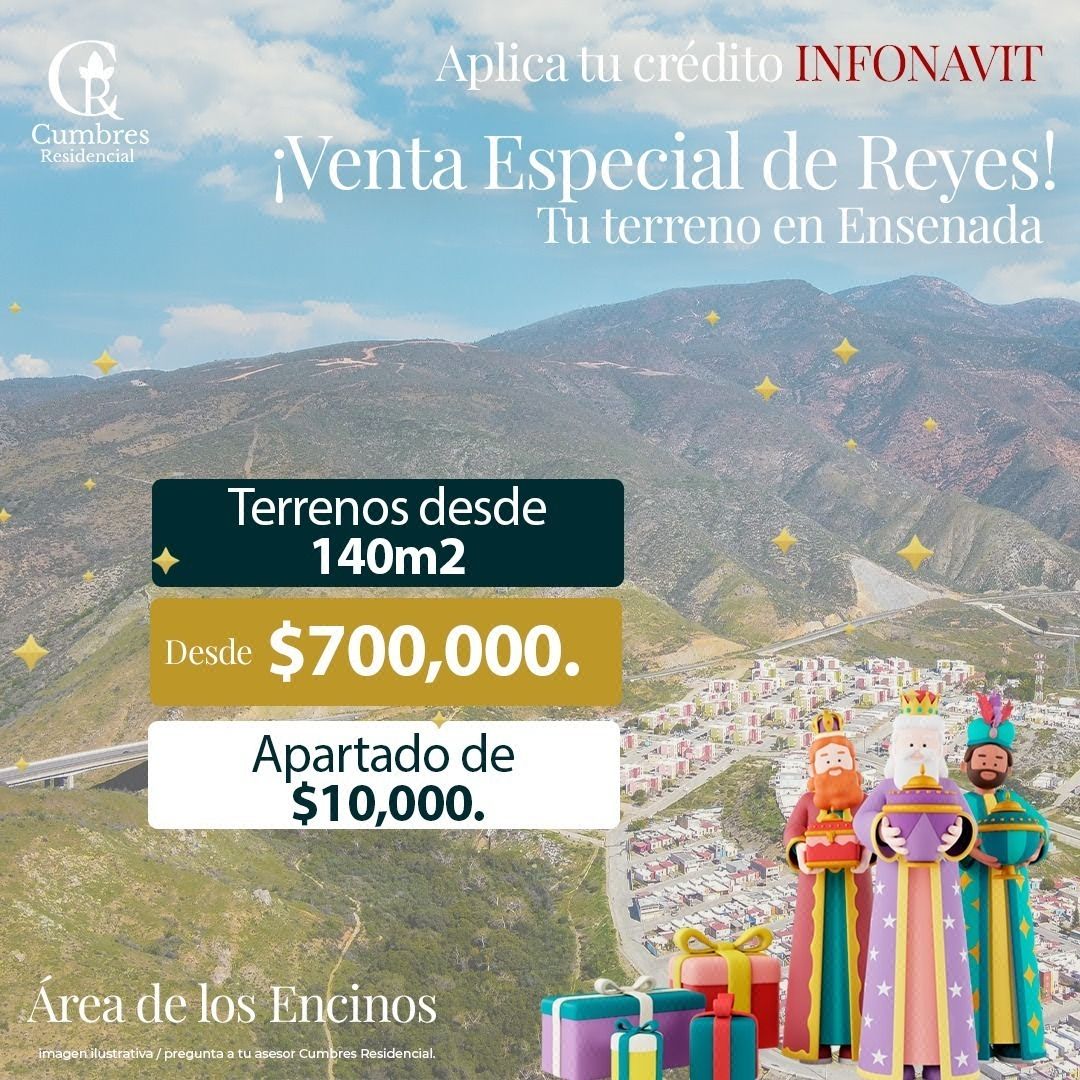 Venta Terrenos en Cumbres Residencial Etapa Terrazas Ensenada Desde