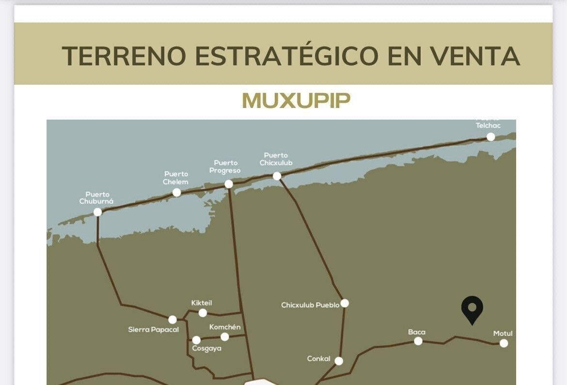 Terreno Estrategico en Venta en Muxupip para Vivienda o Uso Comercial Merida y