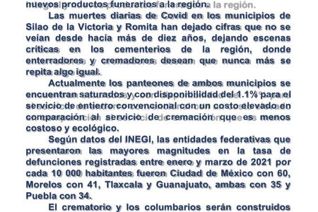 Terreno en venta con proyecto y permisos para Panteón en Romita Gto