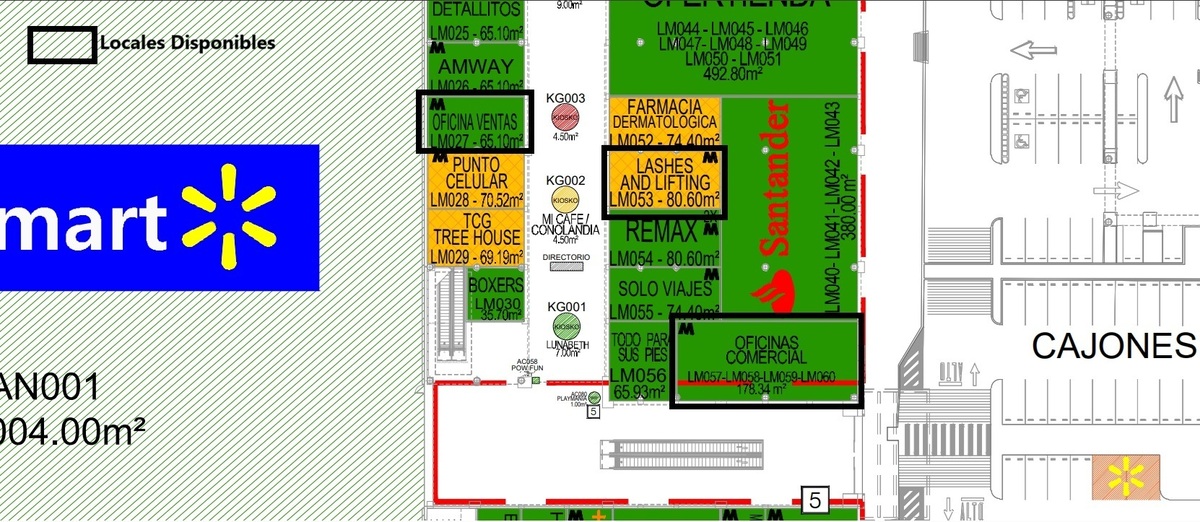 2 de 9: Locales Disponibles