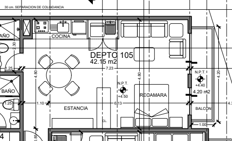 21 of 21: Diseño del Departamento 105