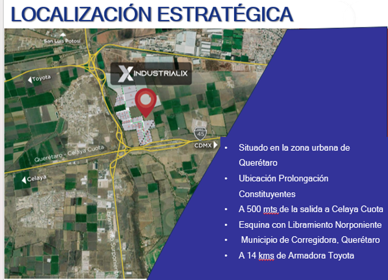 2 de 7: Venta Terreno Industrial 13,500 m2, Corregidora, Querétaro