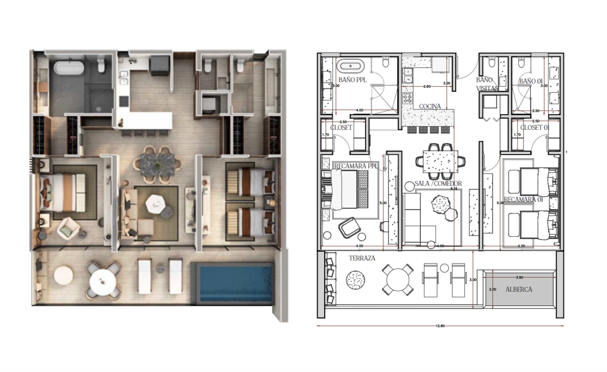 2 of 36: Modelo Gardeview 1° piso