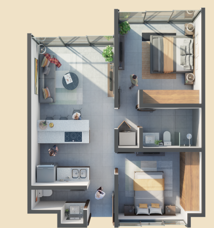 16 de 27: DEPARTAMENTO PLANO DISTRIBUCION