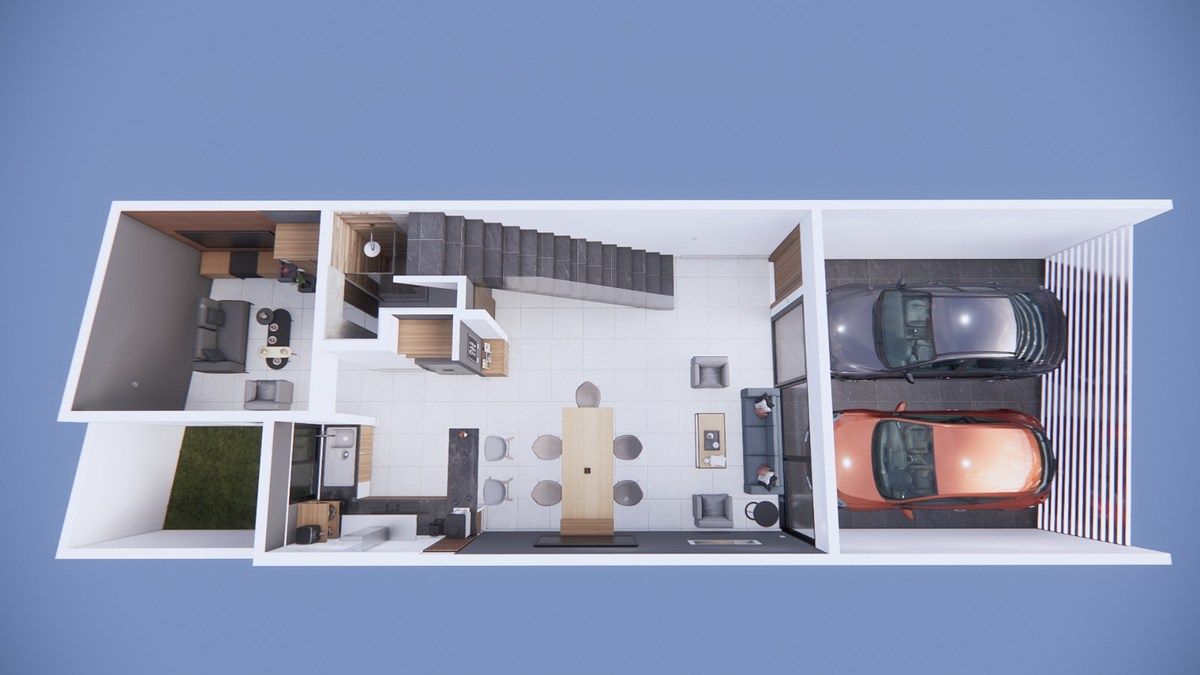 18 of 19: Render planta baja