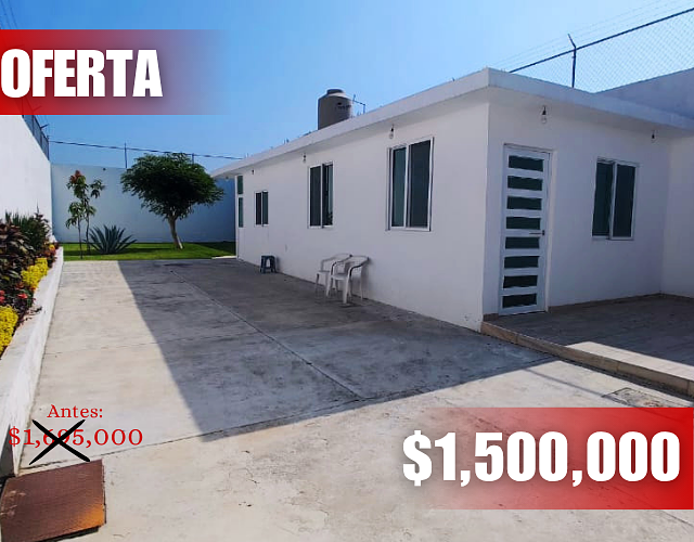 CASA À VENDA EM ATLATLAHUCAN, MORELOS, COM UM GRANDE JARDIM., foto 1 de 13