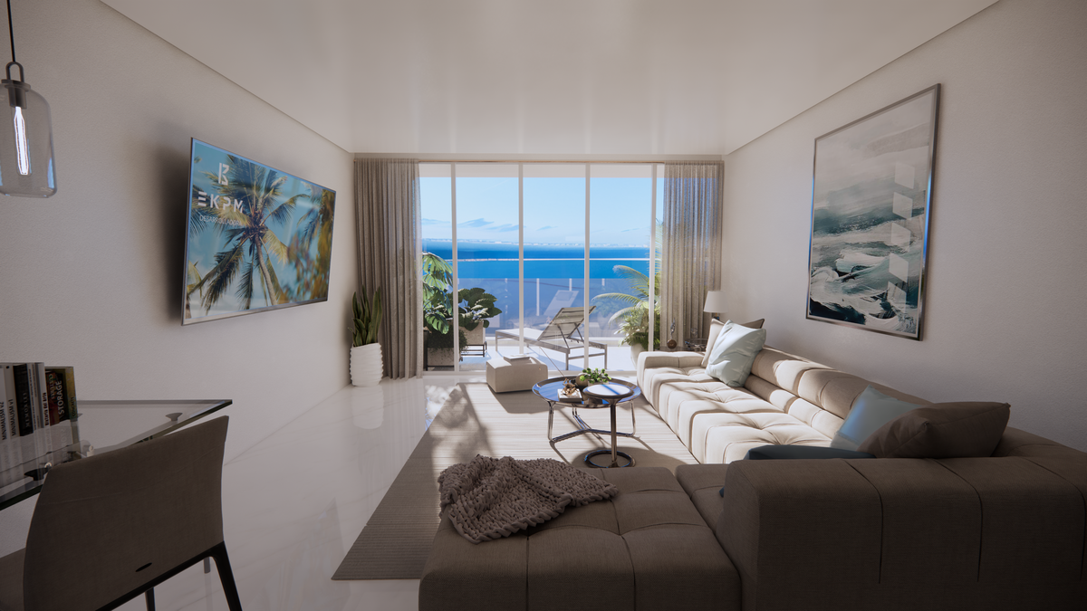 5 de 23: Depa frente al mar - Sala Comedor