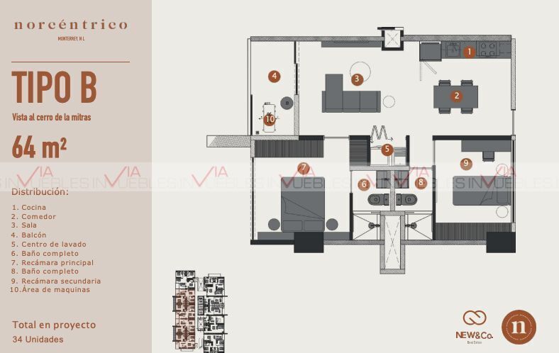 Apartamento em Monterrey Centro, Monterrey, foto 7 de 16