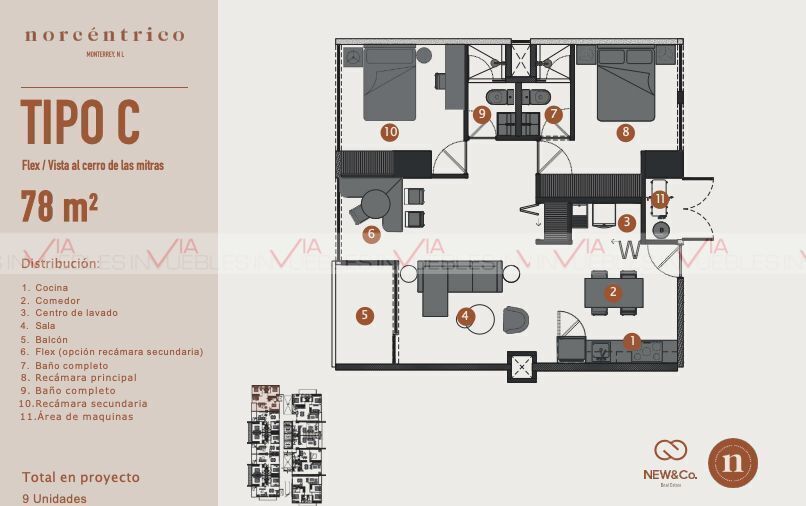 Apartamento em Monterrey Centro, Monterrey, foto 8 de 16