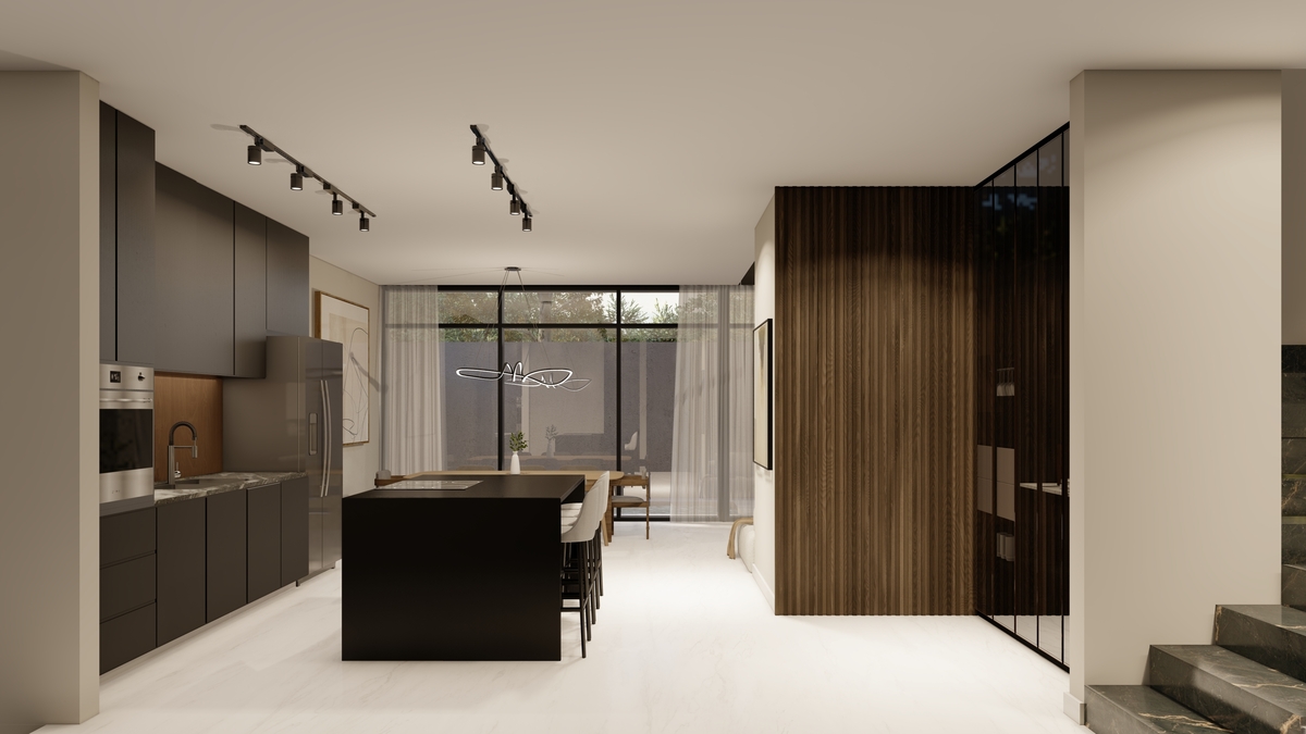 10 de 10: Cocina, cava y escalera