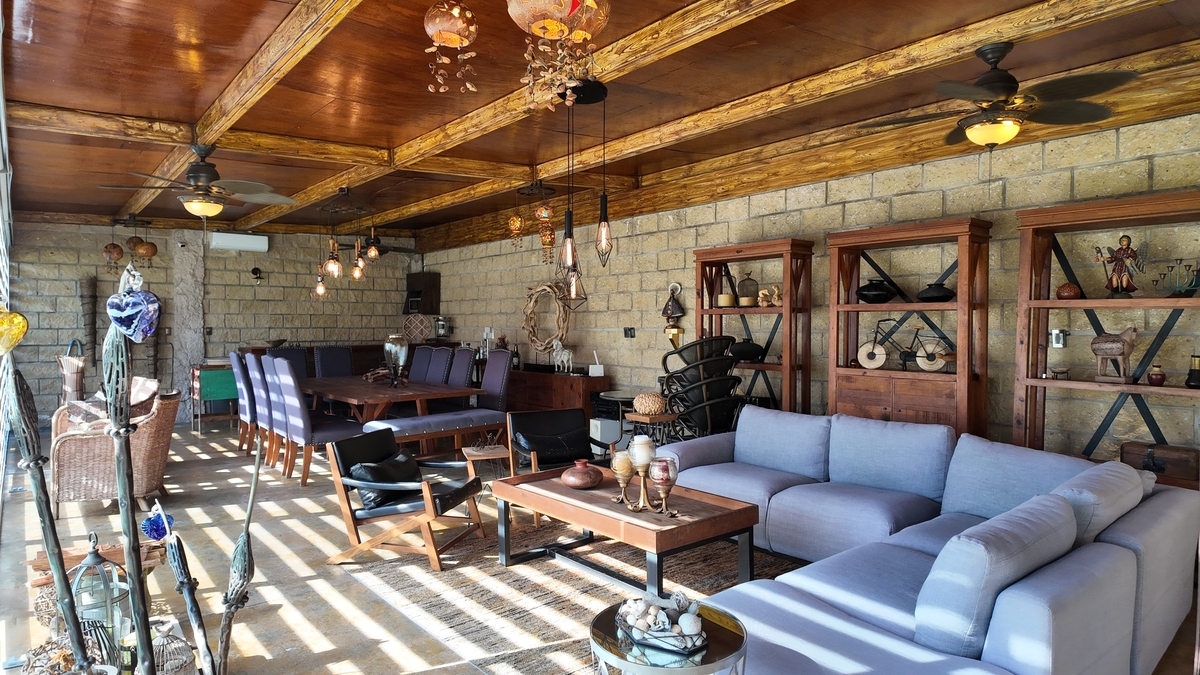 4 of 10: sala y comedor vista al jardín