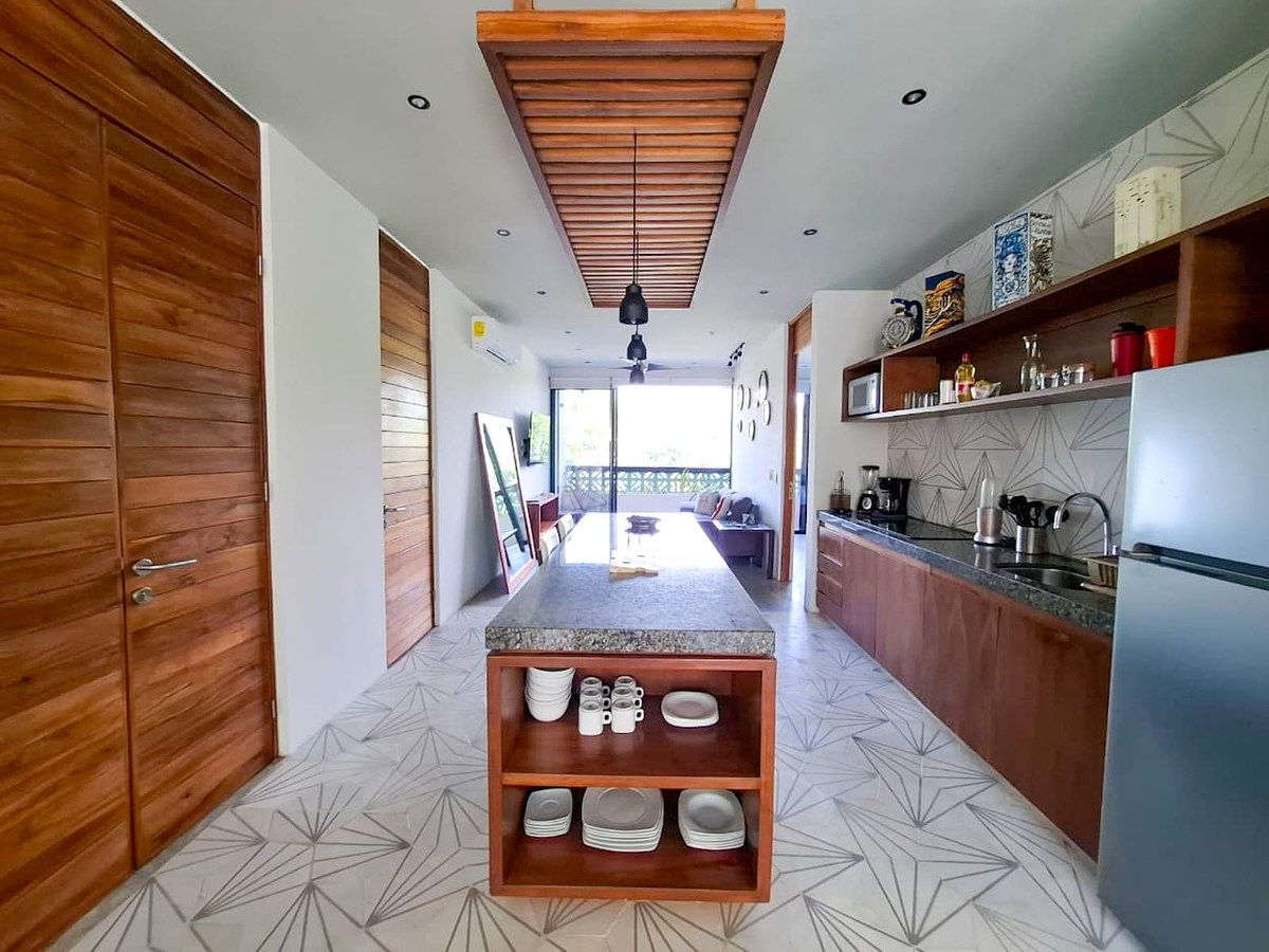 Apartamento luminoso para alugar com terraço em Tulum, foto 1 de 19