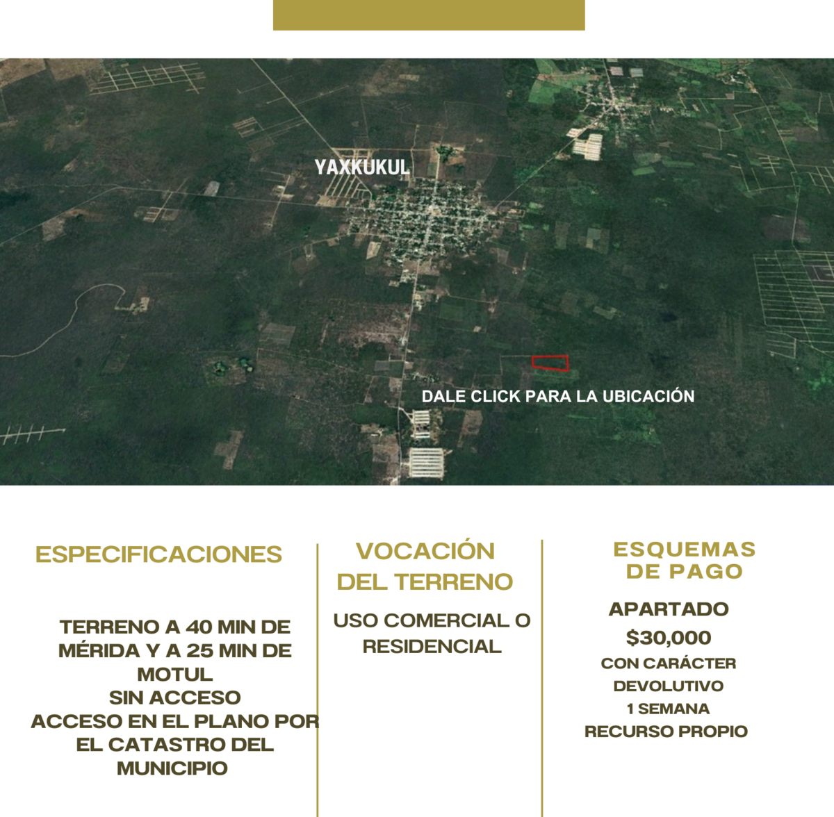 Terreno de oportunidad en Yaxkukul - foto 2