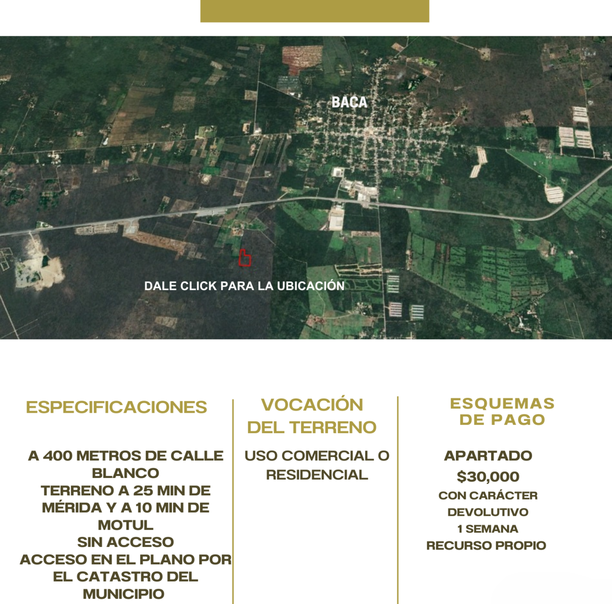 Terreno para desarrollar en Tixcuncheil - foto 2
