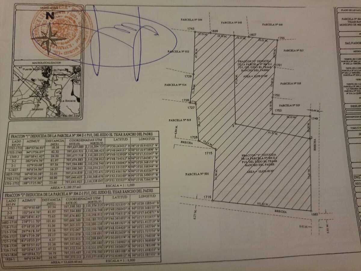 Croquis de terreno y medidas