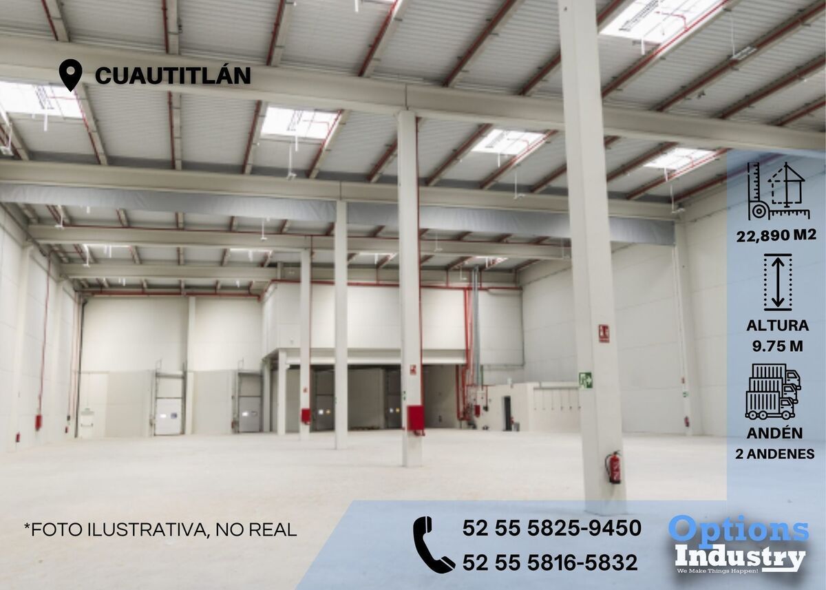 1 de 3: Alquiler de espacio industrial ubicado en Cuautitlán