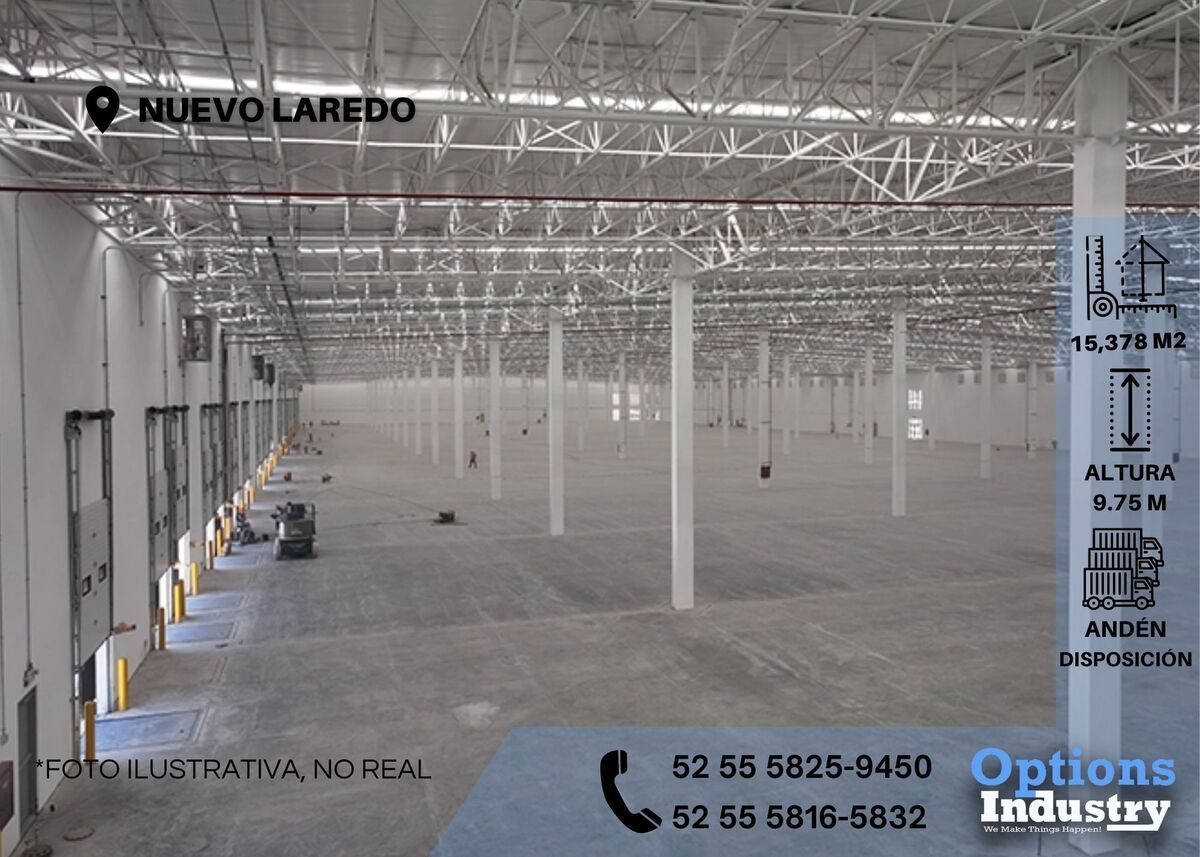 1 de 3: Propiedad industrial en renta ubicada en Nuevo Laredo parque