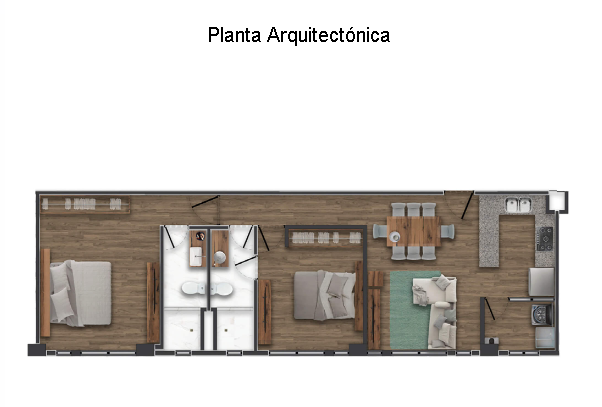 4 de 14: Diseño del Departamento PB007