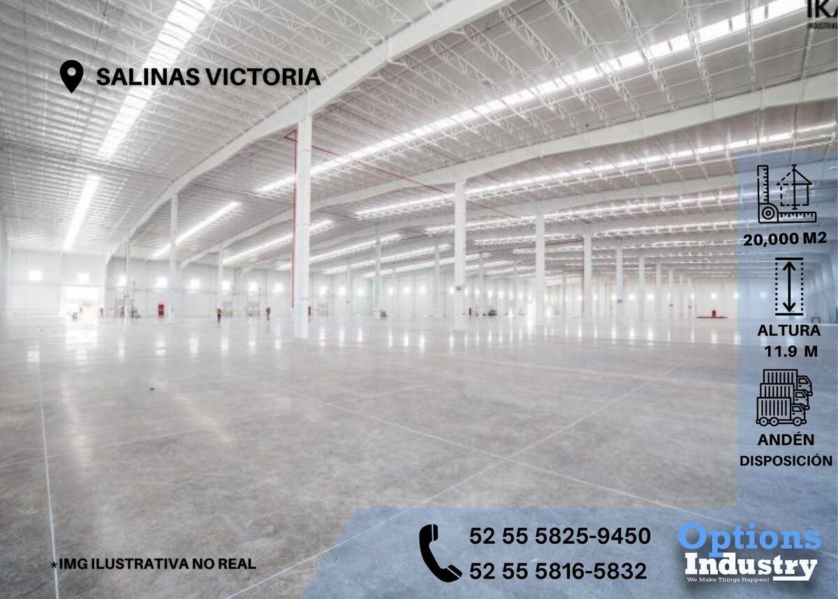 1 de 3: Increíble nave industrial en alquiler en Salinas Victoria