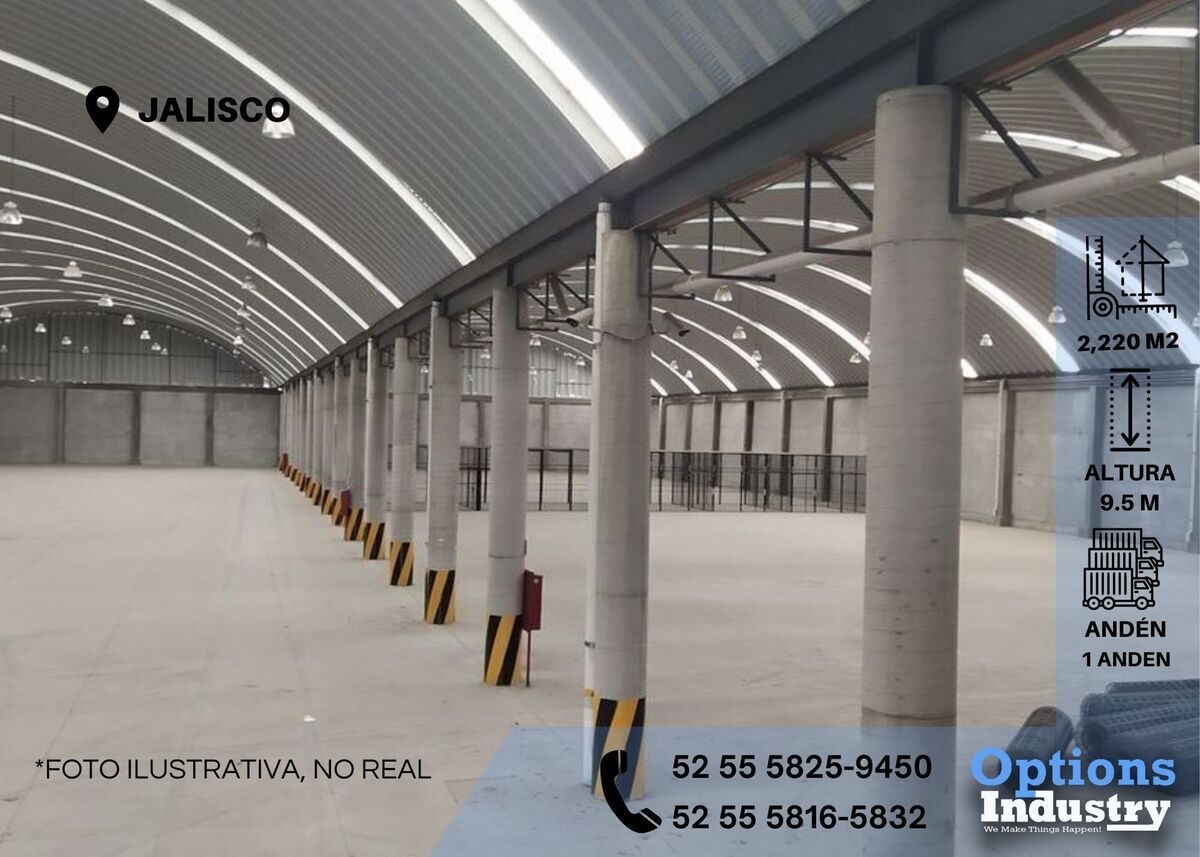 1 de 3: Alquiler de espacio industrial ubicado en Jalisco