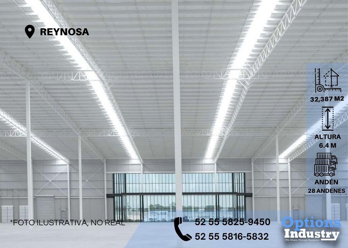 1 de 3: Industrial warehouse for rent in Reynosa