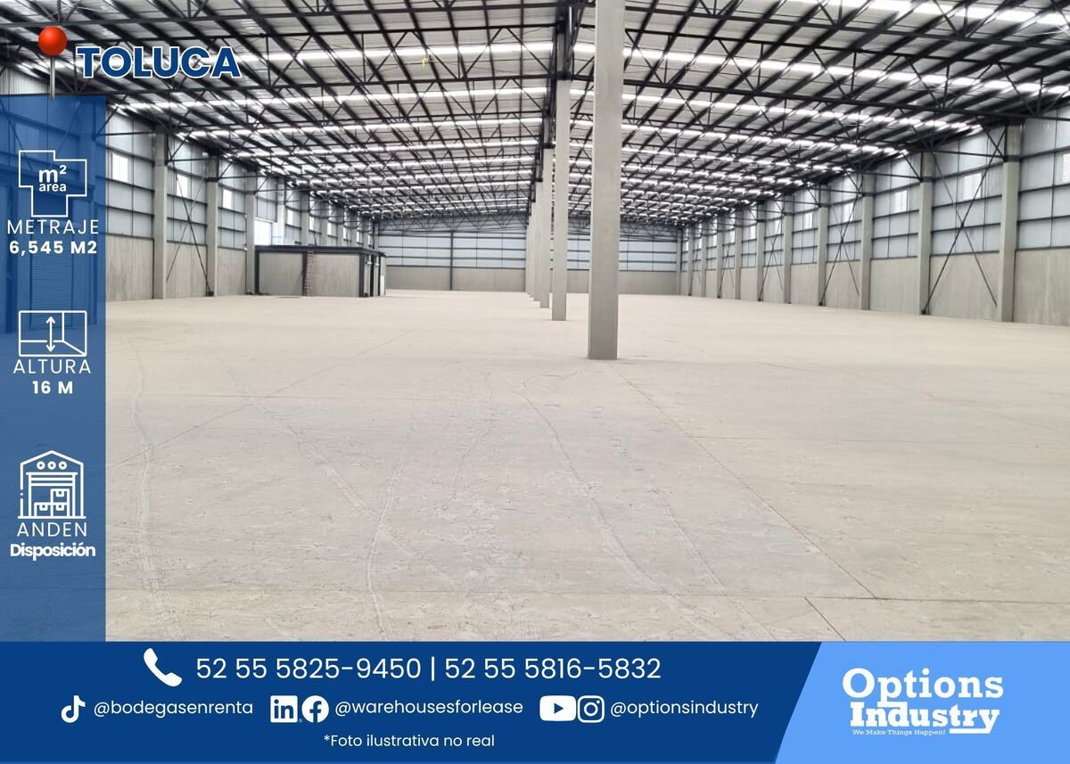 1 of 3: Renta de espacio industrial en Toluca