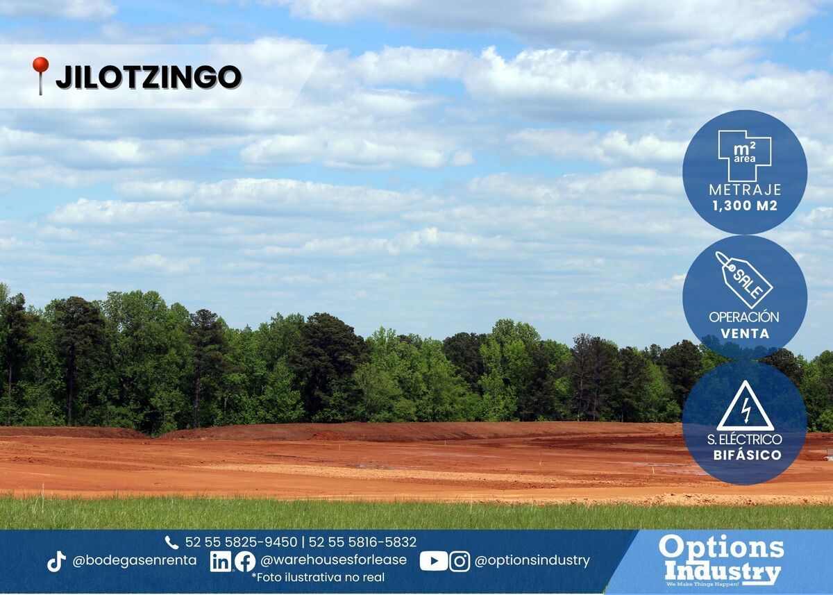 1 de 3: Terreno industrial en venta ubicado en Jilotzingo