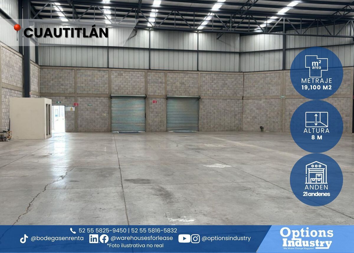 1 de 3: Parque industrial en renta en Cuautitlán