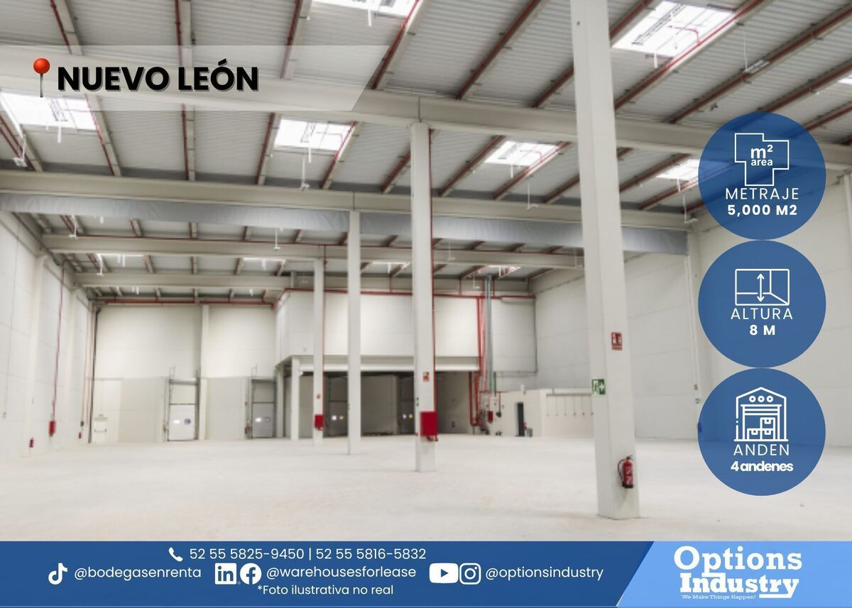 1 of 3: Espacio industrial en renta en Monterrey