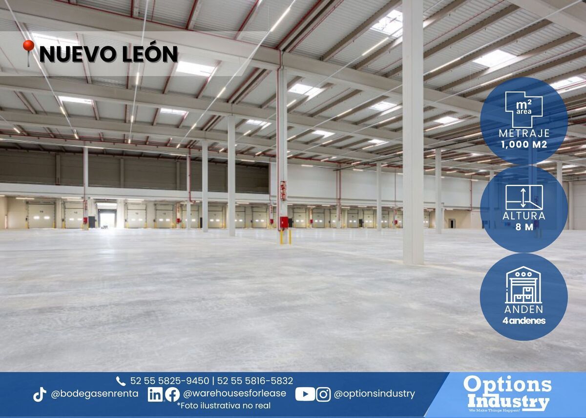 1 de 3: Espacio industrial en renta en Monterrey