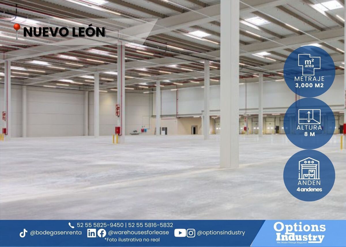 1 de 3: Espacio industrial en renta en Monterrey