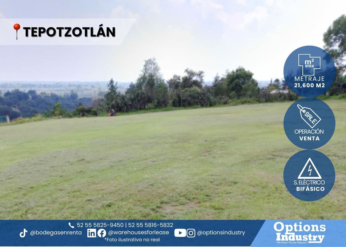 1 de 3: Terreno industrial en Venta en Tepotzotlán